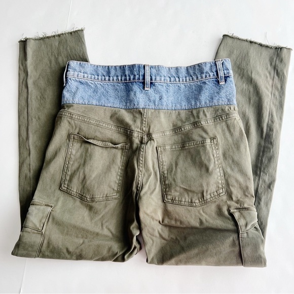 2/25 Revolve Hudson Jeans Foldover Cargo in Isolated Troop Denim Pants size 28 - Picture 5 of 12